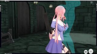 [CM3D2] The Future Diary comics - Yuno Gasai throat screwed