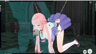 [CM3D2] The Future Diary comics - Yuno Gasai throat screwed