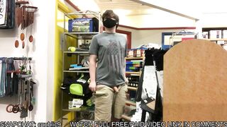 STROKING IN STORE FULL OF CUSTOMERS + CUMMING IN AISLE Preview