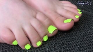Hope YOU Enjoy! (NEON GREEN TOES)