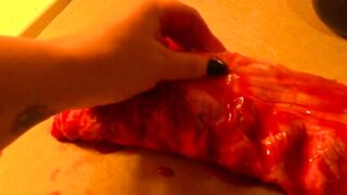 Rubbing you like a piece of meat hop eyou like my touch