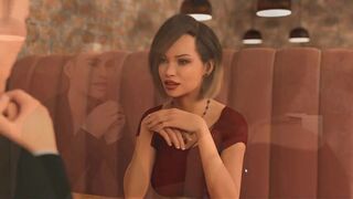 No More Money-The big natural tits in the red dress