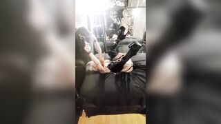 Golden-haired Whore in Thigh high Boots Fucked in All Her Holes Facial Cums