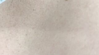 A lot of goo - ejaculation during waxing