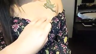 This playgirl has a baby and husband