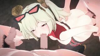 【Zenless Zone Zero Burnice White #02】group-sex 3D Hentai Animation.(Fingering,handjob,oral-job sex,sex)