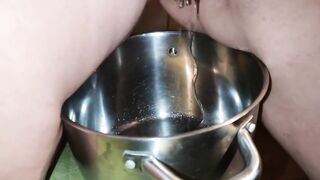 Pervert MILF peeing