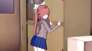 Monika is in SERIUS love with you (3D Ecchi) (Doki Doki Literature Club!)