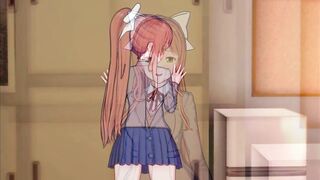 Monika is in SERIUS love with you (3D Ecchi) (Doki Doki Literature Club!)
