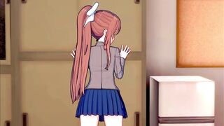 Monika is in SERIUS love with you (3D Ecchi) (Doki Doki Literature Club!)