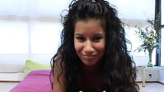 Hot Latina Amateur Ana Got Her Ass and Vagina Pounded by two Dongs in Porn Casting