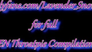 THROATPIE COMPILATION - Balls Deep Throbbing Cum in Throat