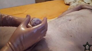 Stroking his rod with tenga egg to 4 orgasms
