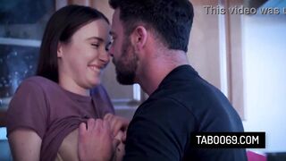Sexually excited DILF Pounds Stepdaughter's Bestie's Unshaved Pussy