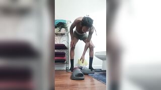 Sexy undress teases lead to wet vagina shots