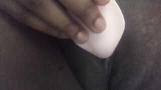 Massaging my clit to orgasm with sex tool