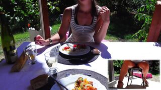 socolas universe doing deepthroat during sexy outdoor bang