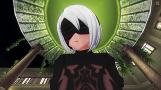 3D HENTAI POV 2B cowgirl