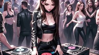 Hentai Hawt DJ Synthwave Retrowave Electro AI