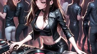 Hentai Hawt DJ Synthwave Retrowave Electro AI