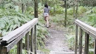 Dogging wife screwed by grand-dad in the woods (no dick-sock)