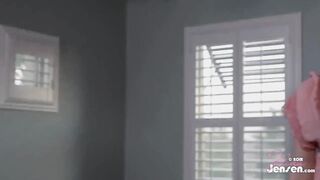 Jelena Jensen vibes her taut twat
