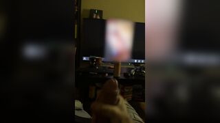 Resigned alternative angel catches me jerking off and finishes it with her mouth – free-use oral-job