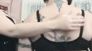 Madalyn fucks obese floozy Christina