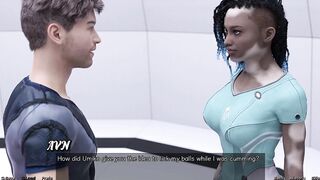 Stranded in Space - Sexy Oral-job by Vitiligo Girl