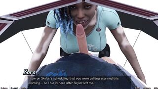 Stranded in Space - Sexy Oral-job by Vitiligo Girl