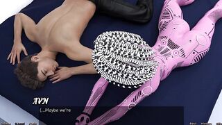 Stranded in Space - Sexy Yoga with Ai Robot