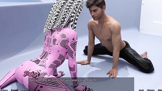 Stranded in Space - Sexy Yoga with Ai Robot