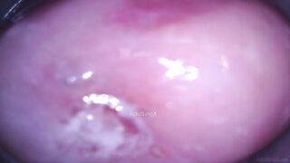 Camera in Twat cumming, cervix pulsating, orgasm contractions, gfe raw talk, bts - Masturbate with me Ep 1 Part 5