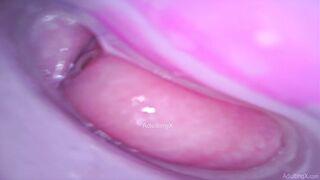 Camera in Twat cumming, cervix pulsating, orgasm contractions, gfe raw talk, bts - Masturbate with me Ep 1 Part 5