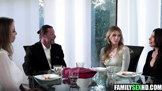 Teen Invites Virgin Friend For Fuck With Her Stepdad
