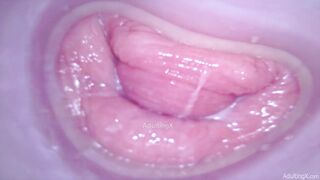 Camera in Twat cumming, cervix throbbing, orgasm contractions, gfe raw talk, bts - Masturbate with me Ep 1 Part 2