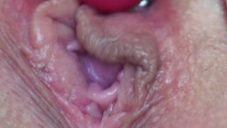 Close up Twat. Fingering. Throbbing Orgasm