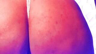 Big Booty Ebony milks every drop first Creampie