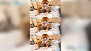 POV cowgirl riding in black lingerie ??
