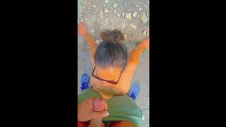 My Friends wife gets stripped and sucks weenie in the centre of camping voyage-sexy massive facial cum