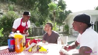 The second his black friends arrive he leads 'em to the team fuck longing ebonies
