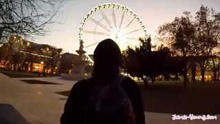 Cute Tiny Cutie Rides Big Wang! - Budapest Sex Vlog - Jamie Young