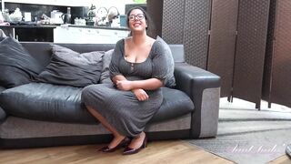 Auntjudys - Bushy BBW MILF Cassy Hill Shows off Her Big Natural Melons