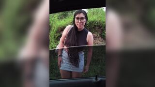 POV real homemade porn, nice-looking Colombian woman gives a tremendous oral-job to her boyfriend