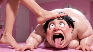 Overweight Ugly Woman Degraded - Lick Marvelous Angel's