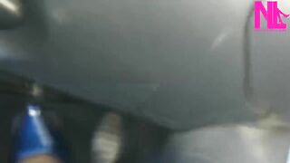 Carnal Driving in Pattent Blue Buffalo Super Sexy Pumps