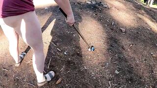 Golfing In nature's garb In The Woods