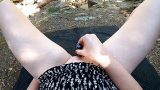 MILF Squirting Near Waterfall