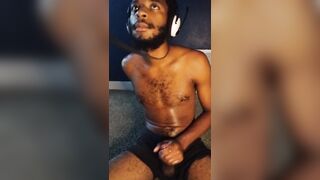 On the floor gooning and edging to hot porn