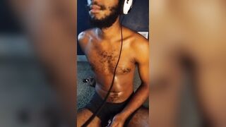 On the floor gooning and edging to hot porn